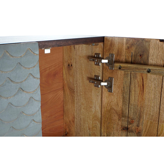 Schrank DKD Home Decor Grau Mango-Holz (76 x 30 x 140 cm)