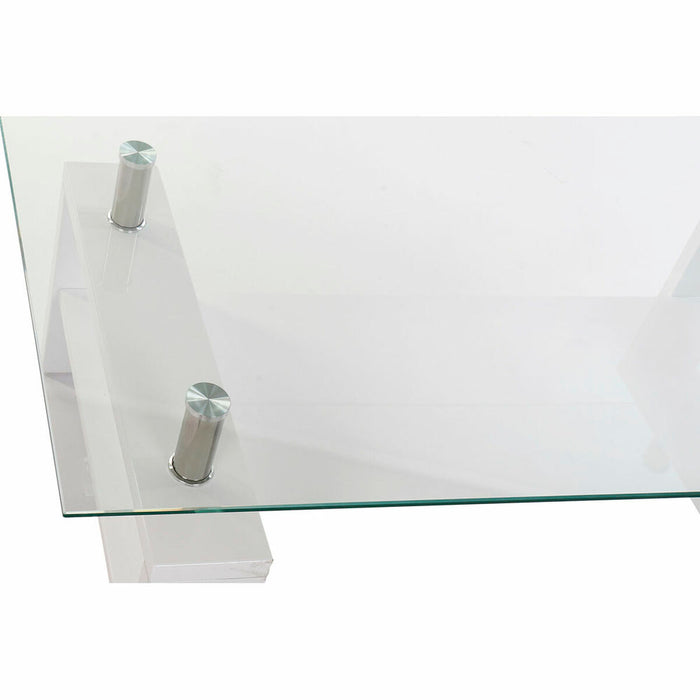 Beistelltisch DKD Home Decor Kristall Metall Holz Weiß (120 x 60 x 42 cm)