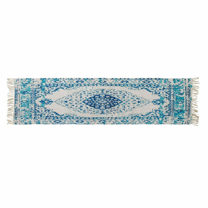 Teppich DKD Home Decor Blau Baumwolle Chenille (60 x 240 x 1 cm)