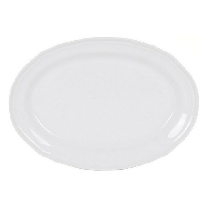 Kochschüssel Feuille Oval Porzellan Weiß (28 x 20,5 cm)