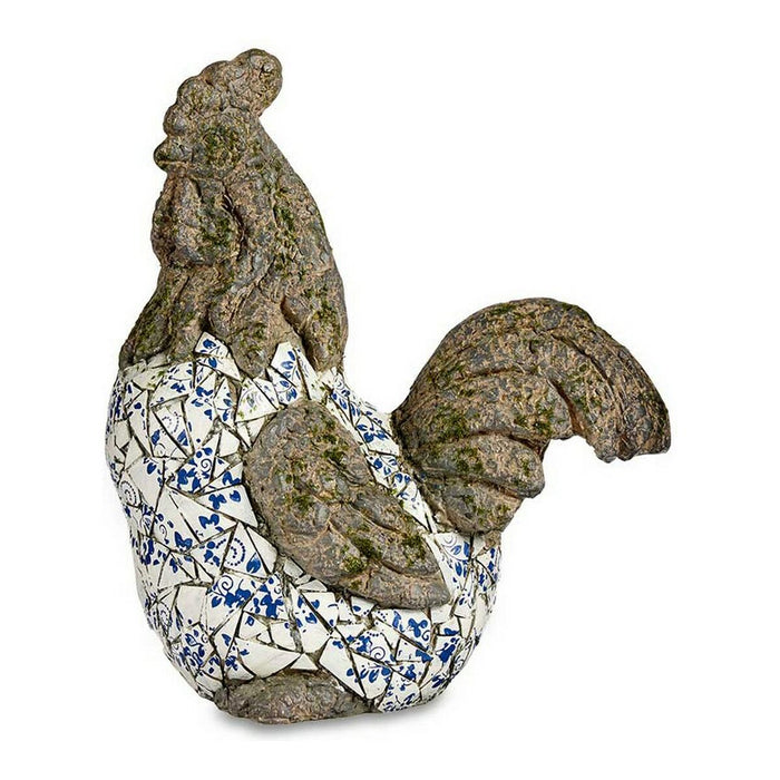 Dekorative Figur für den Garten Mosaik Hahn Polyesterharz (22,5 x 46 x 41,5 cm)