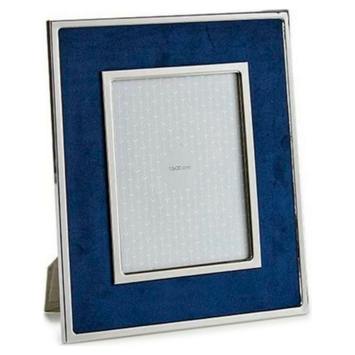 Fotorahmen Gift Decor Blau Samt (1 x 30,8 x 25,8 cm)