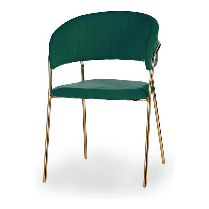 Stuhl Golden grün Polyester Eisen (49 x 80,5 x 53 cm)