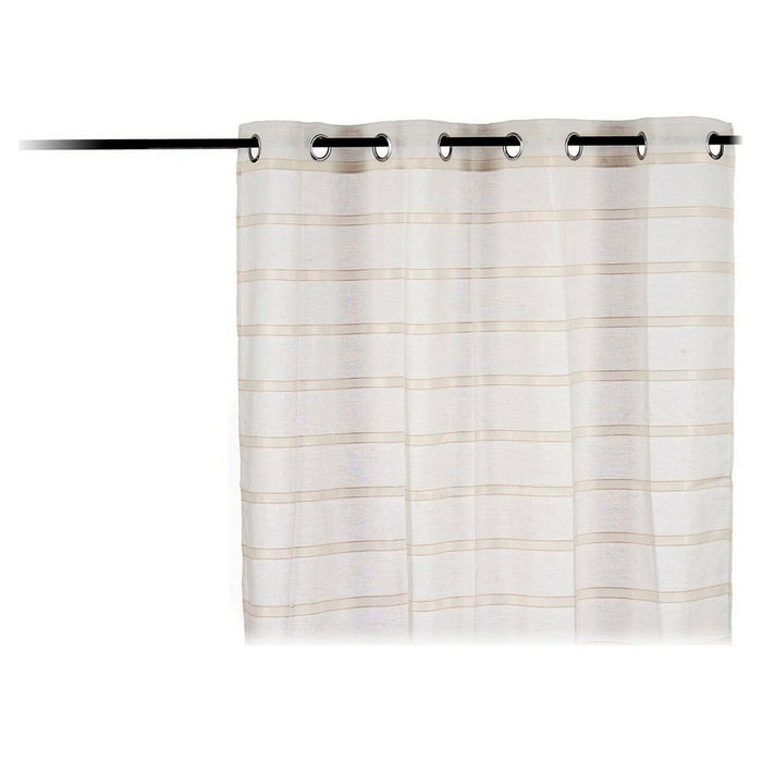 Vorhang Visillo Streifen Beige Polyester (140 x 260 cm)