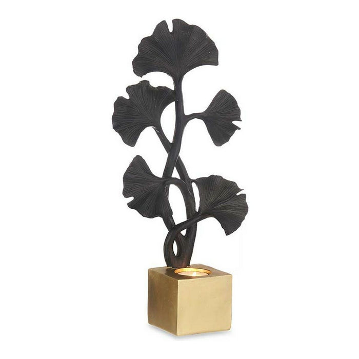 Deko-Figur Schwarz Blomster Polyesterharz (7,7 x 36,3 x 16,5 cm)