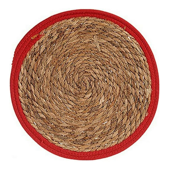 Untersetzer Braun Rot Naturfaser (Ø 35 cm)