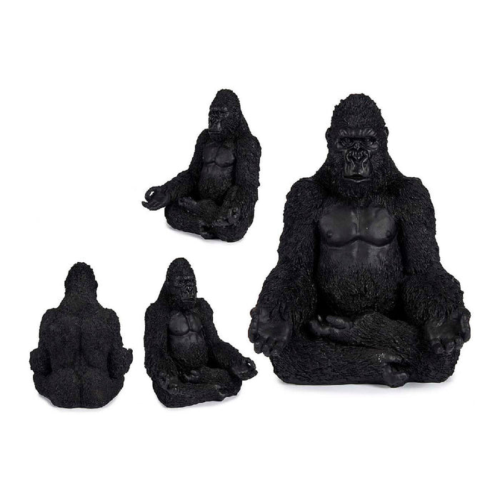 Deko-Figur Gorilla Schwarz Harz (19 x 26,5 x 22 cm)