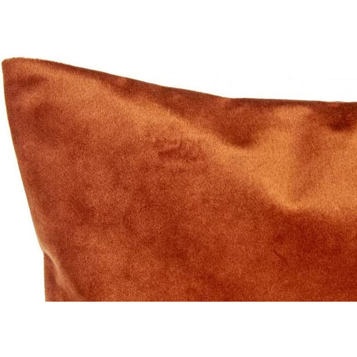 Kissen Polyester Samt Orange (45 x 13 x 45 cm)