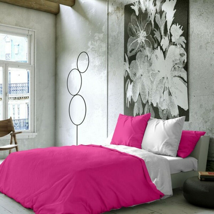 Bettdeckenbezug Naturals Weiß Pink