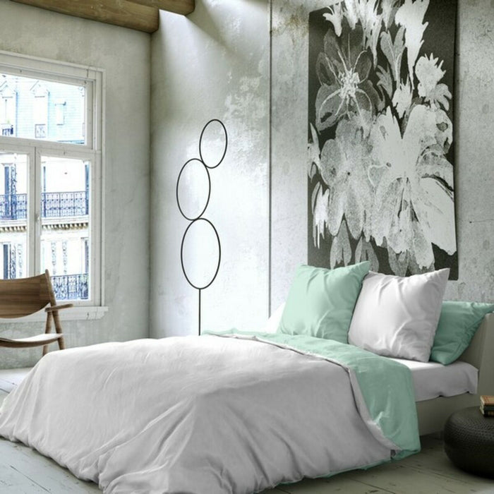 Bettdeckenbezug Naturals Bicolor Weiß/Grün