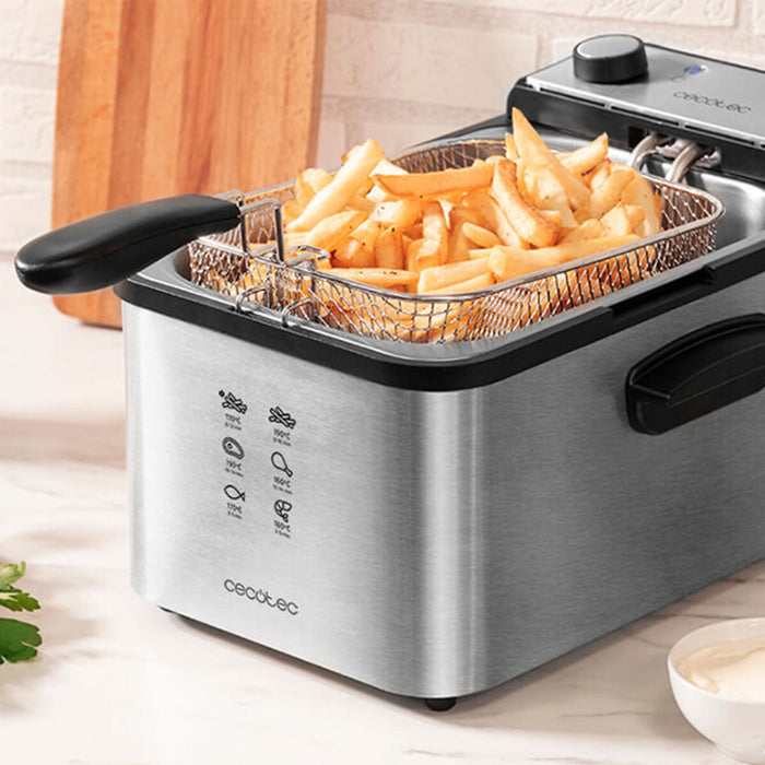 Fritteuse Cecotec CleanFry Infinity 3000 3 L 2400W Edelstahl