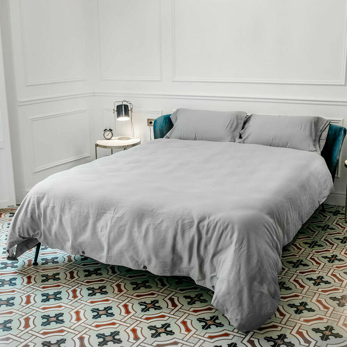 Bettdeckenbezug Naturals Tencel Grau (150 x 220 cm) (Einzelmatratze)