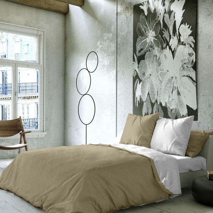 Bettdeckenbezug Naturals Reversibel Leinen (150 x 220 cm) (Einzelmatratze)
