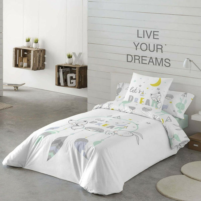 Bettdeckenbezug Cool Kids Let'S Dream Reversibel (150 x 220 cm) (Einzelmatratze)