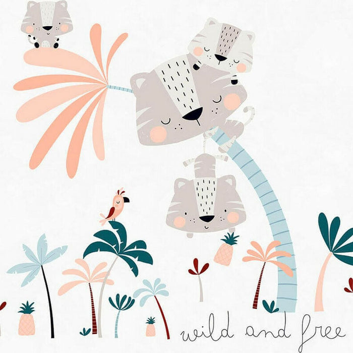 Bettbezug für Babybett Cool Kids Wild And Free Reversibel (100 x 120 cm) (60 cm Babybett)