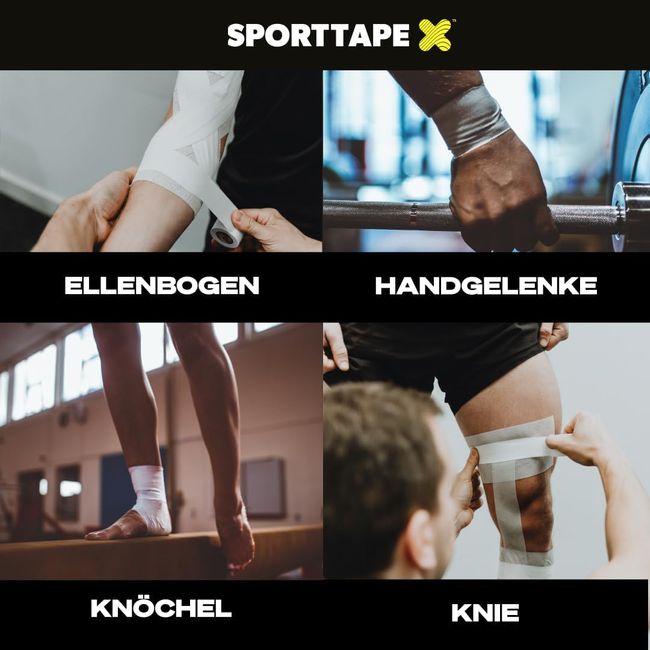 SPORTTAPE Zinkoxid 3 Rollen 5,0 cm x 10 m