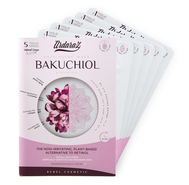 Ardaraz Anti Falten und Feuchtigkeits Gesichtsmasken mit Bakuchiol
