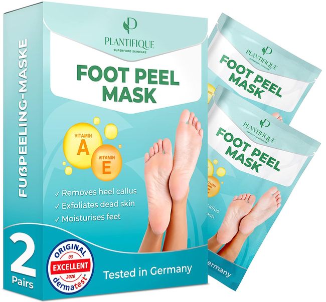 Fußmaske - Hornhaut Socken - Fussmaske Vitamine 2 Paar Hornhautentferner Socken