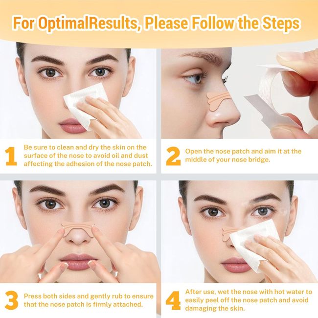 LMOHBJ Nasenpflaster Schnarchen, Nose Strips Nasal Strips