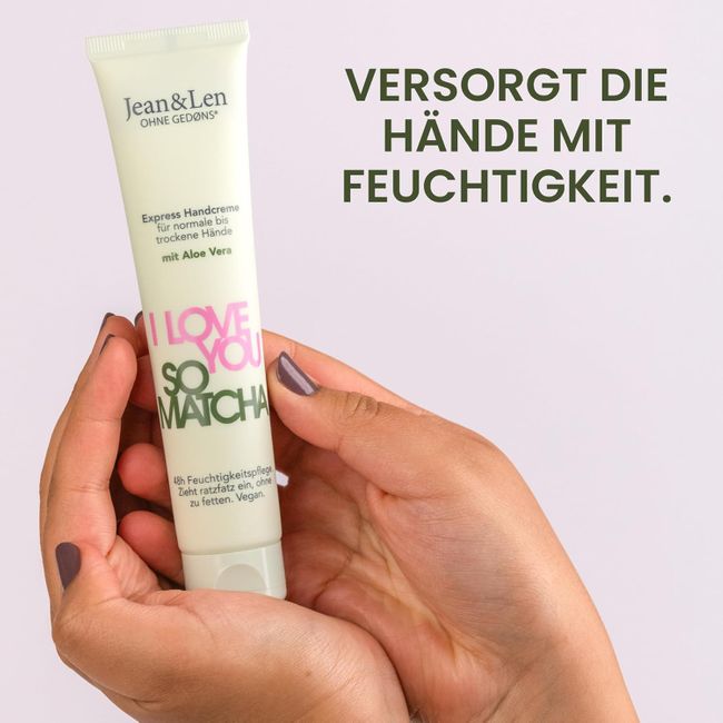 Jean & Len Handcreme I Love You So Matcha