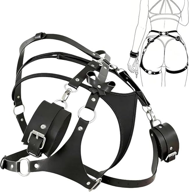 FOPS Harness Handschellen-Set Verstellbarer Bondage Gürtel