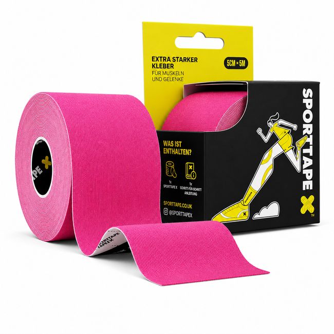 SPORTTAPE  Kinesiologie Tape 5cm x 5m Rosa