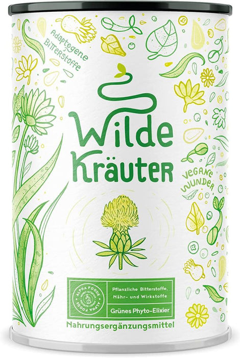 Wilde Kräuter, Nährstoffreiches Phyto-Elixier mit Heilkräutern