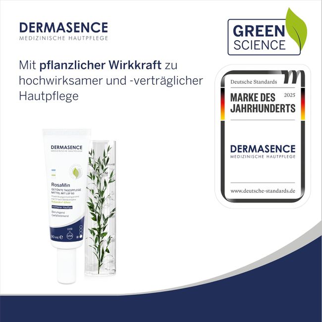 DERMASENCE RosaMin Getönte Tagespflege mit LSF 50 - Rötungen kaschierende Gesichtspflege mit LSF 50