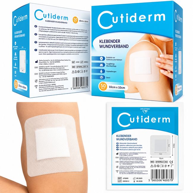Cutiderm Steriler Wundverband 10cm x 10cm