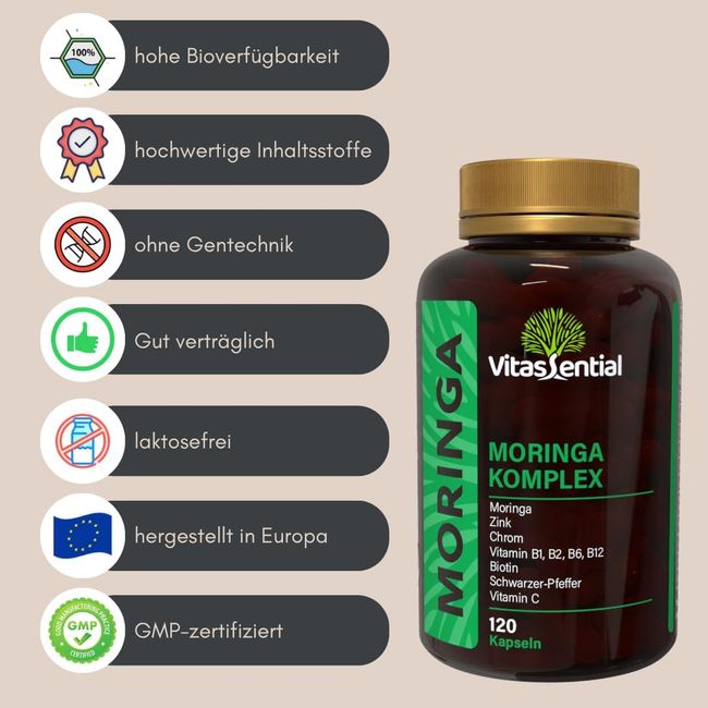 Vitassential Moringa Komplex Kapsel