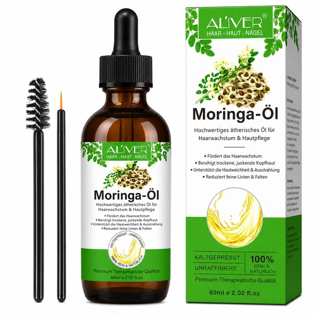 Zoxpm Moringa Oil für Haare Haut, Gesicht