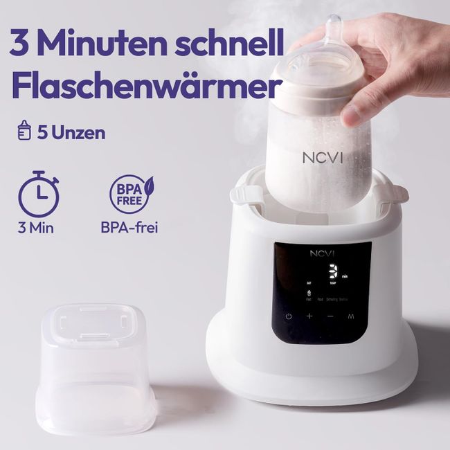 NCVI Flaschenwärmer Baby 8-in-1: Schnellwärmen
