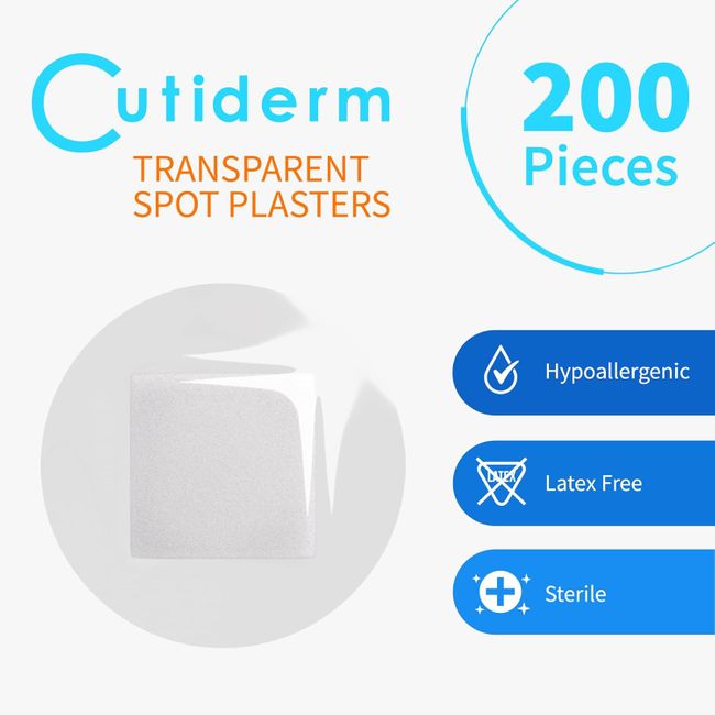 Cutiderm runde Fleckenpflaster transparent 22 x 22