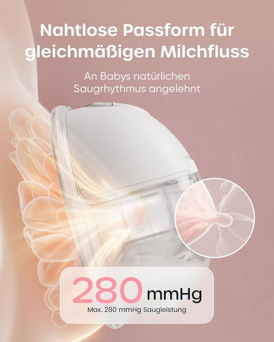 Nuliie Milchpumpe Elektrisch tragbar Violet