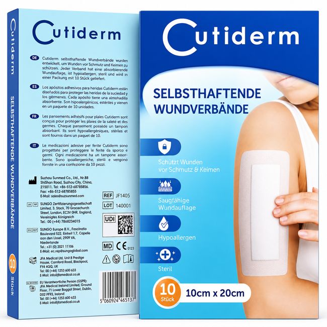 Cutiderm Wundverband Selbstklebend 10 x 20 cm