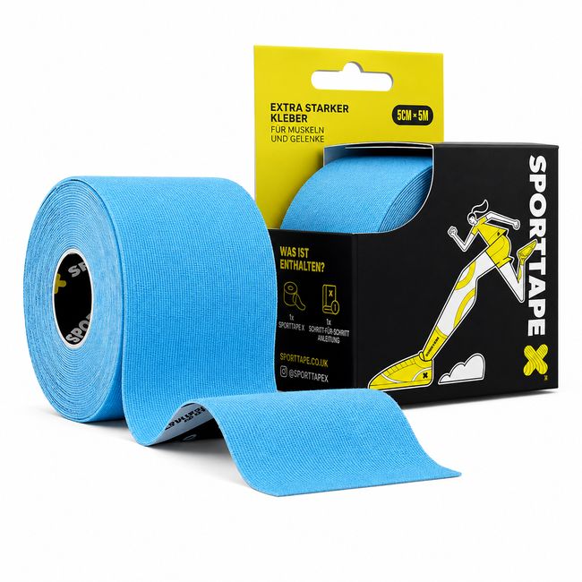 SPORTTAPE  Kinesiologie Tape 5cm x 5m Blau