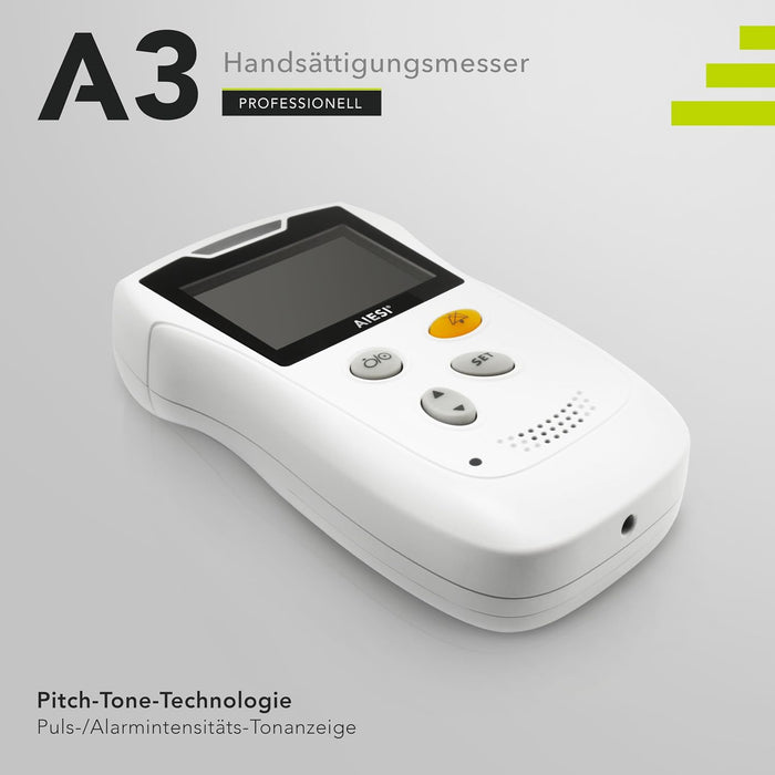 AIESI A3 Hand-Pulsoximeter für Erwachsene
