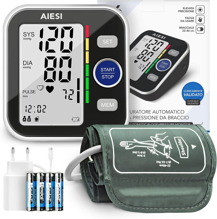 AIESI A6 digitales Oberarm-Blutdruckmessgerät
