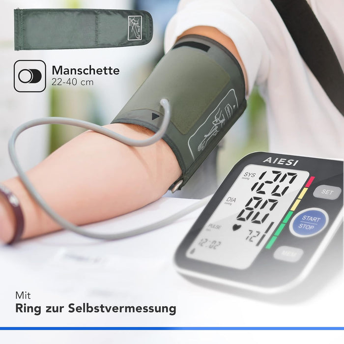 AIESI A6 digitales Oberarm-Blutdruckmessgerät