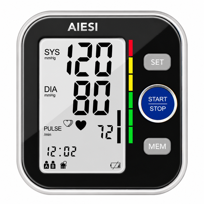AIESI A6 digitales Oberarm-Blutdruckmessgerät