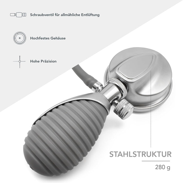 AIESI Aneroid A7 Blutdruckmessgerät mit Stethoskop