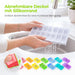 AUVON Wochen-Tablettenbox mit Druckknopfdeckeln