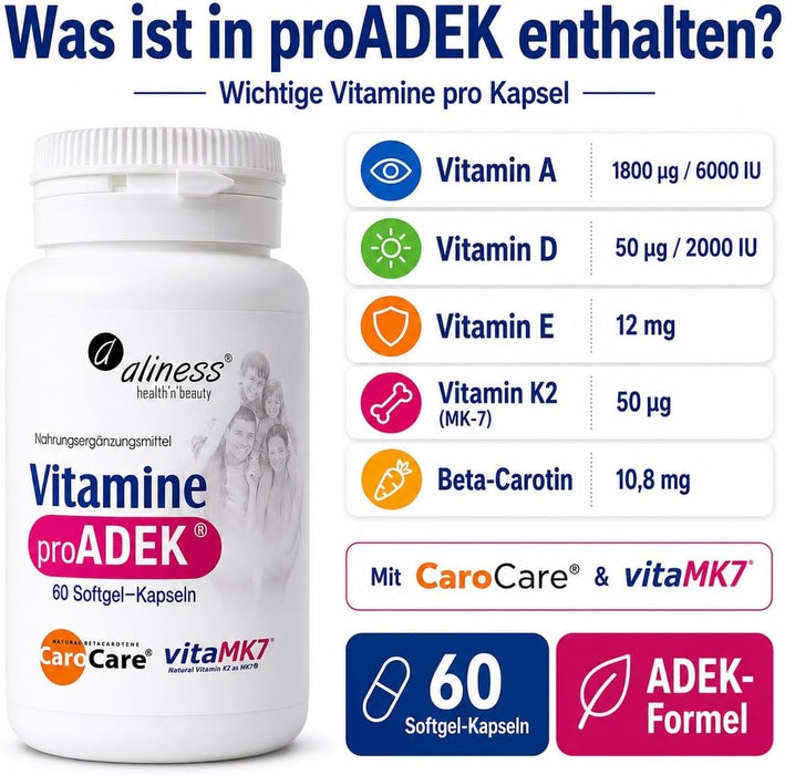 Aliness ProADEK Vitamin-A-D-E-K-Komplex
