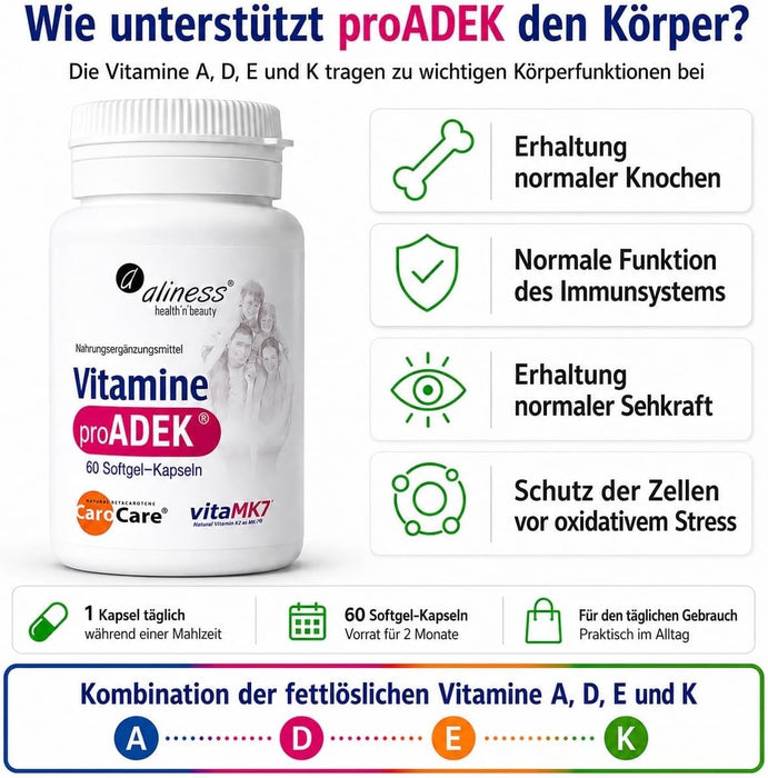 Aliness ProADEK Vitamin-A-D-E-K-Komplex