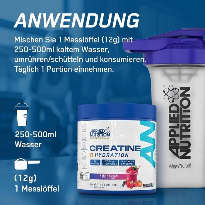Applied Nutrition Creatine + Hydration Blaue Himbeere