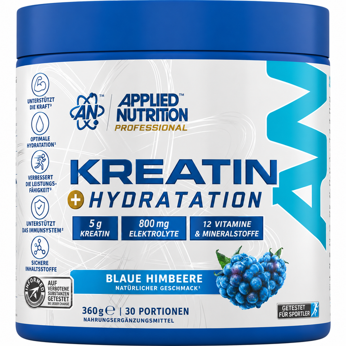 Applied Nutrition Creatine + Hydration Blaue Himbeere