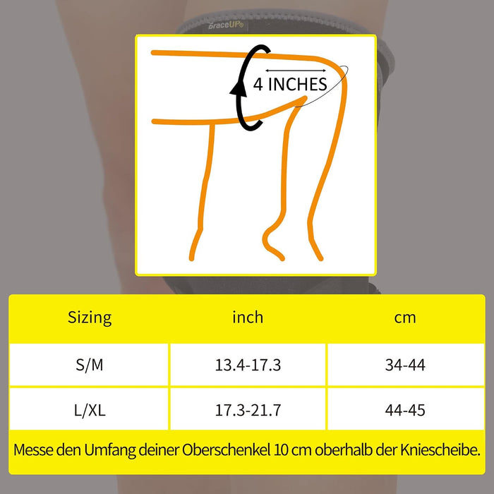 BraceUP Gelenk-Kniebandage B708, L/XL