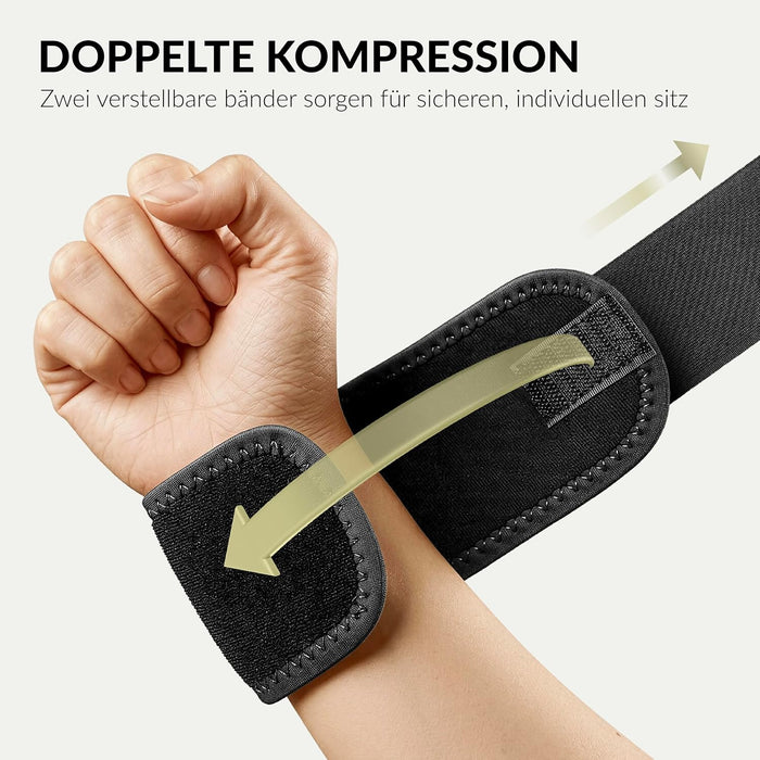 BraceUP Handgelenk-Wickelbandage B401, schwarz