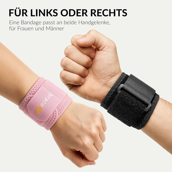 BraceUP Handgelenk-Wickelbandage B401, schwarz