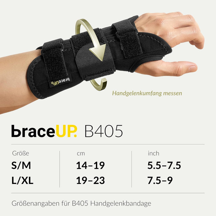 BraceUP Handgelenkschiene B405, links L/XL